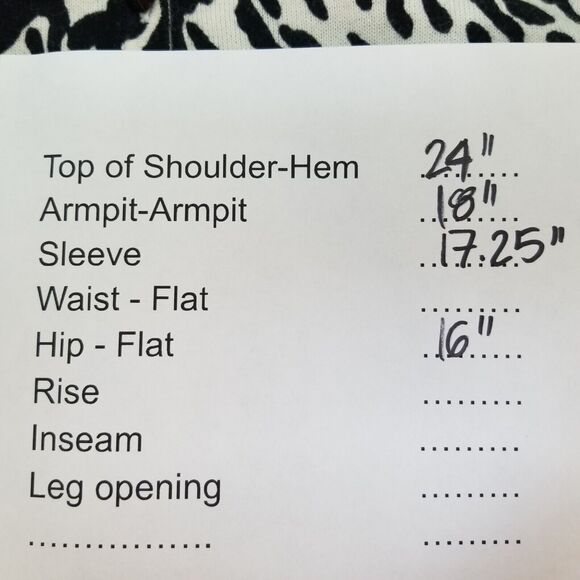 Talbots Cardigan Sweater Black White Animal Print Cotton Bl 3/4 Slv Petite S - Picture 12 of 12